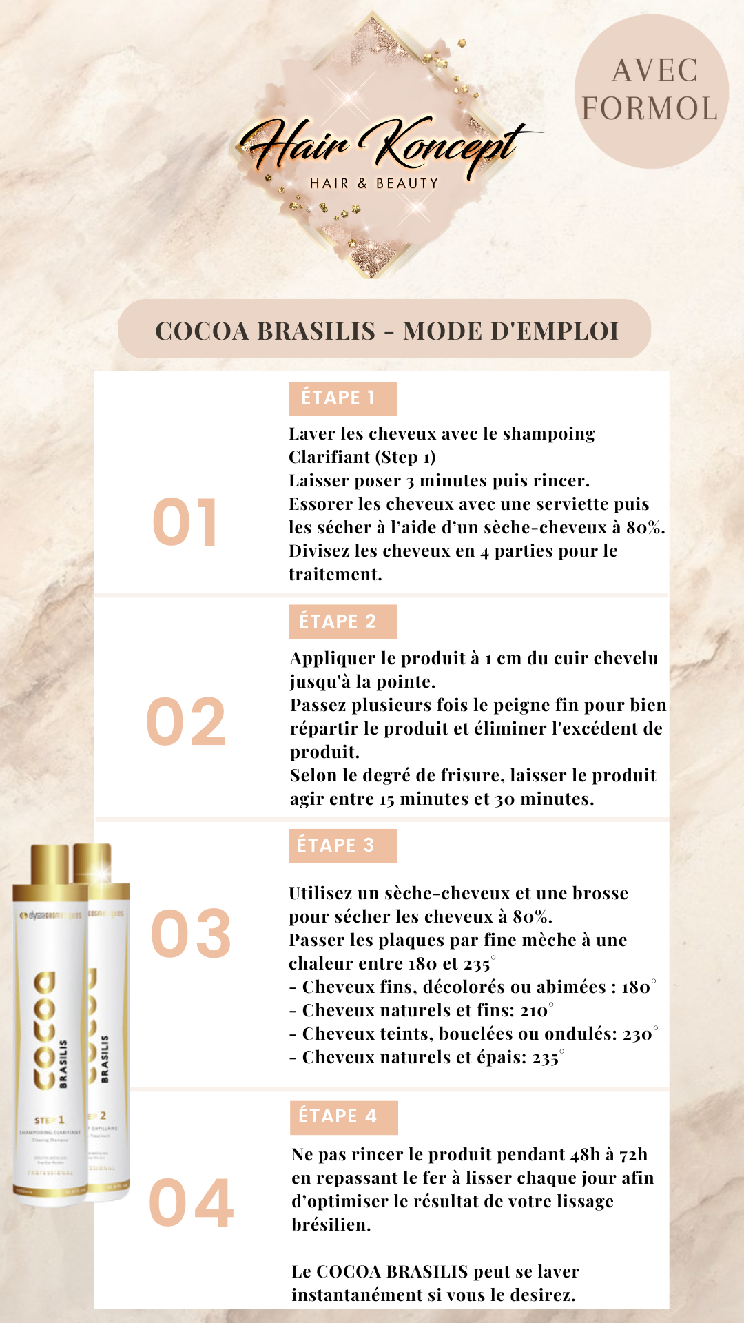 Cocoa Brasilis - Lissage brésilien 2x1L